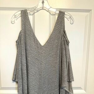 Halston Cold Shoulder Blouse